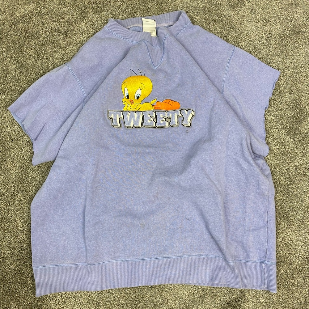Vintage tweety bird short‎ sleeve crewneck